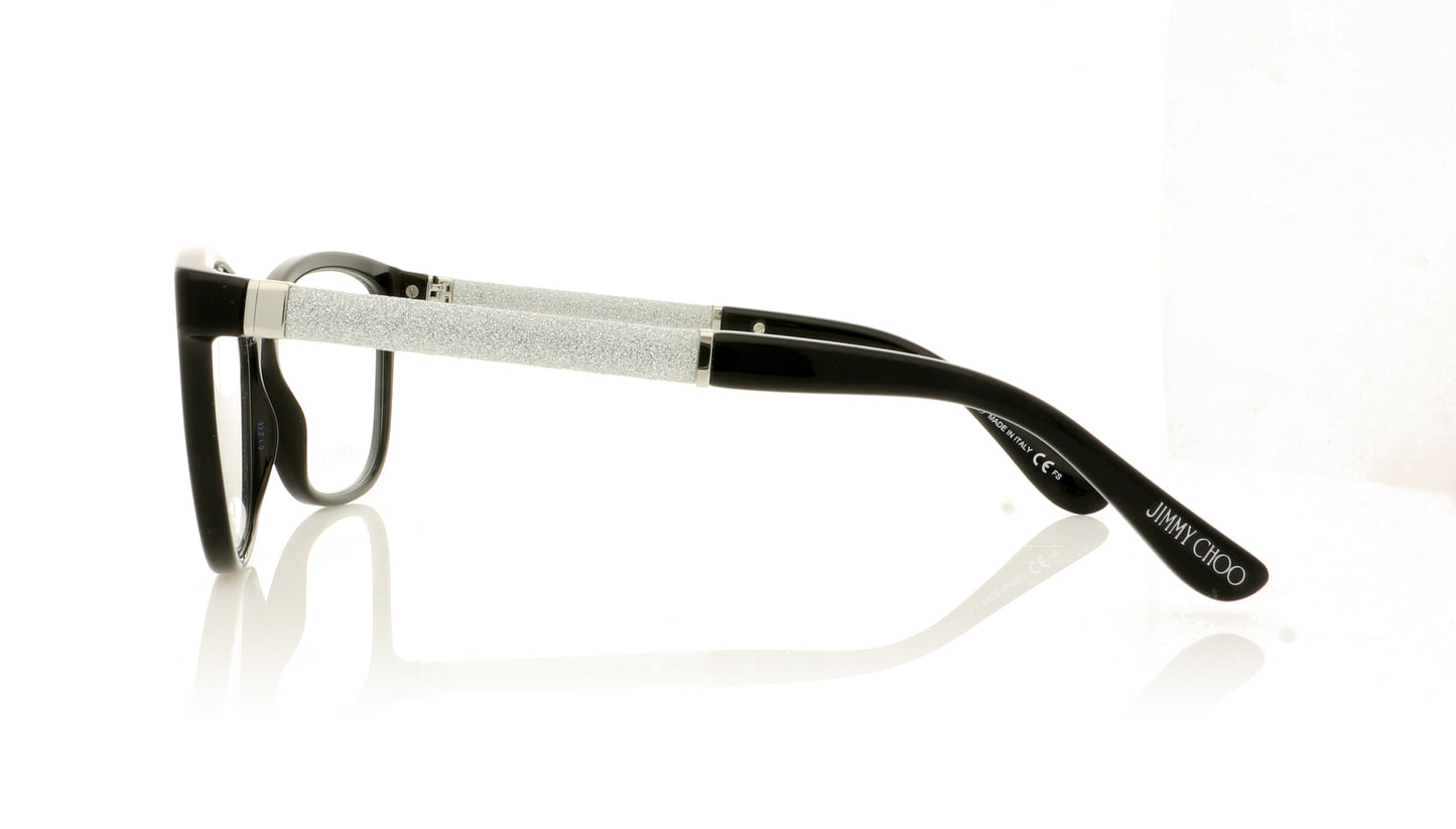 Jimmy Choo JC 105 FA3 Glitter Black Glasses - Side