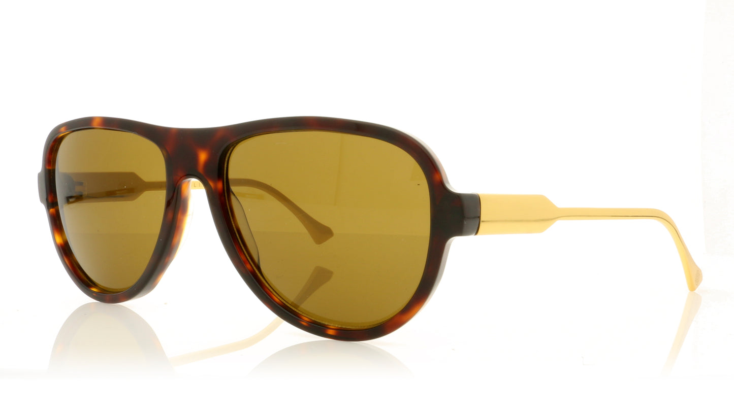 John Dalia Humphrey C12 Dark Tortoise Sunglasses - Angle