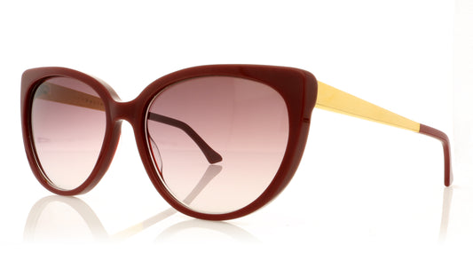 John Dalia INGRID B C15 Burgundy Sunglasses - Angle
