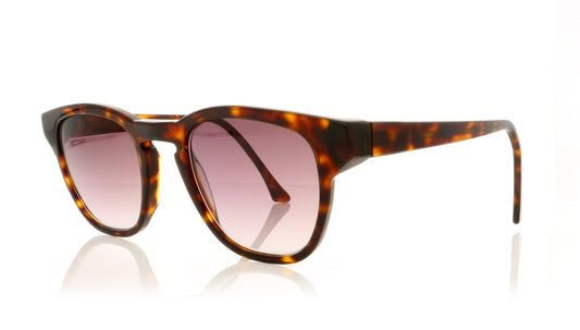 John Dalia Jack C13 Dark Brown Tort Sunglasses - Angle