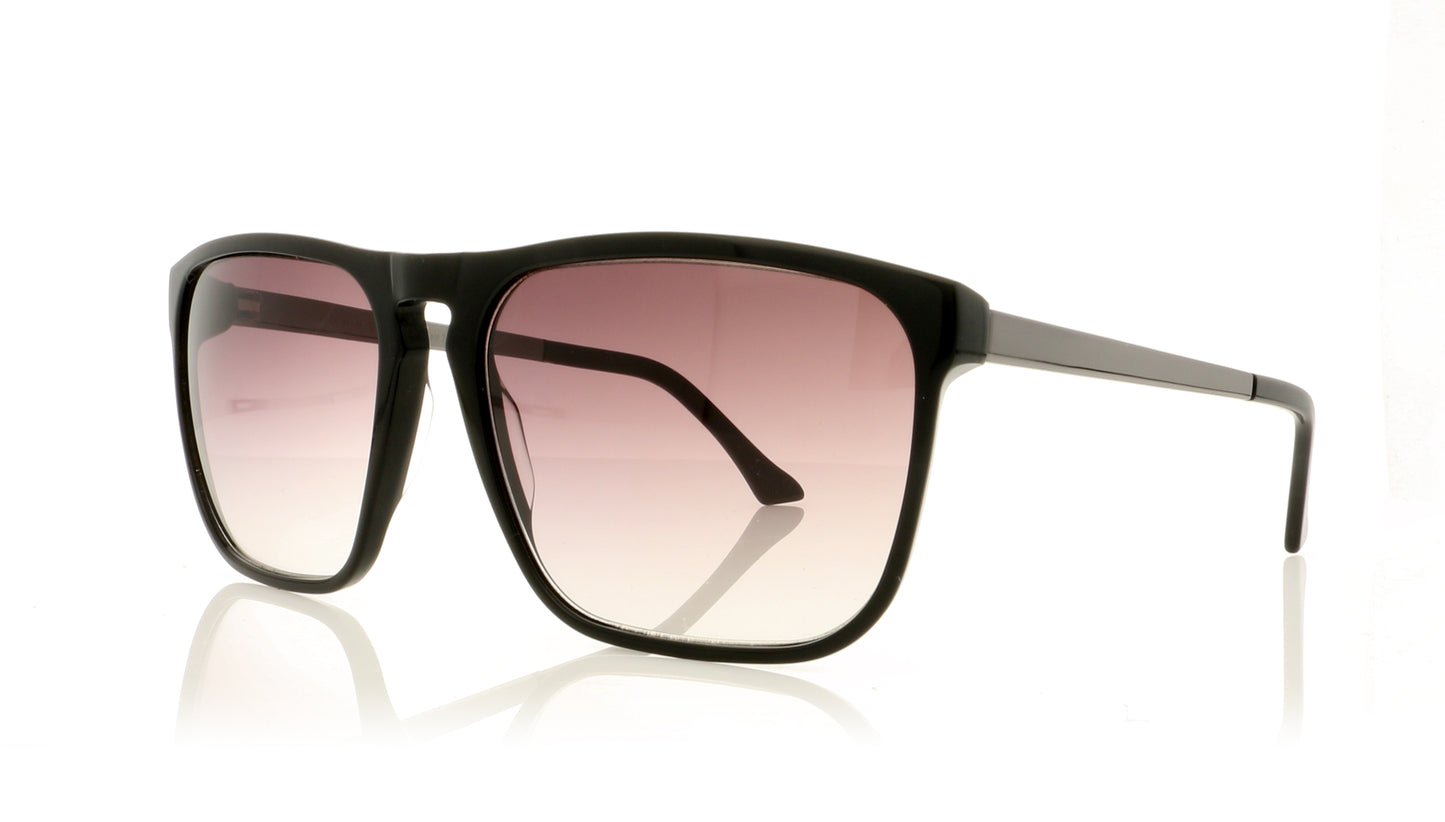 John Dalia SEAN P C11 Black Sunglasses - Angle
