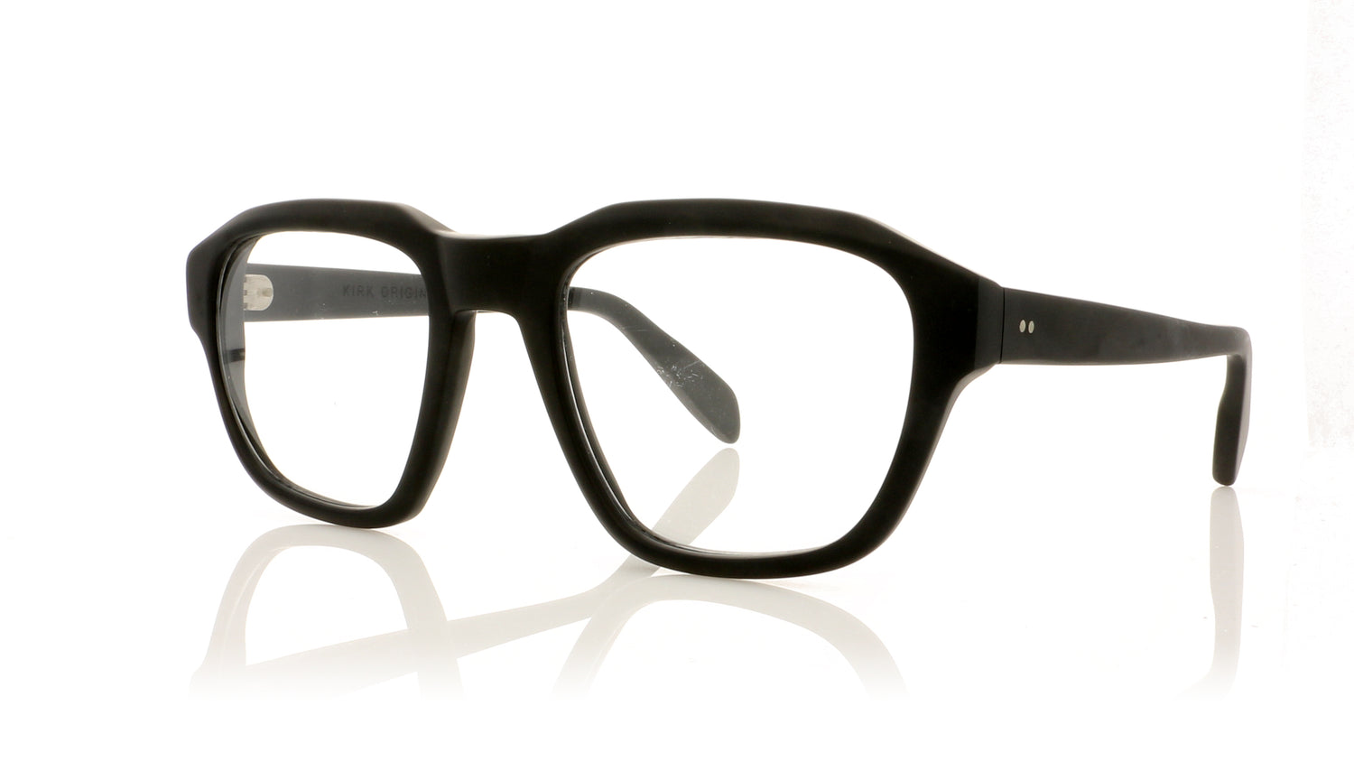 Kirk Originals Clacton MB Matte black Glasses - Angle