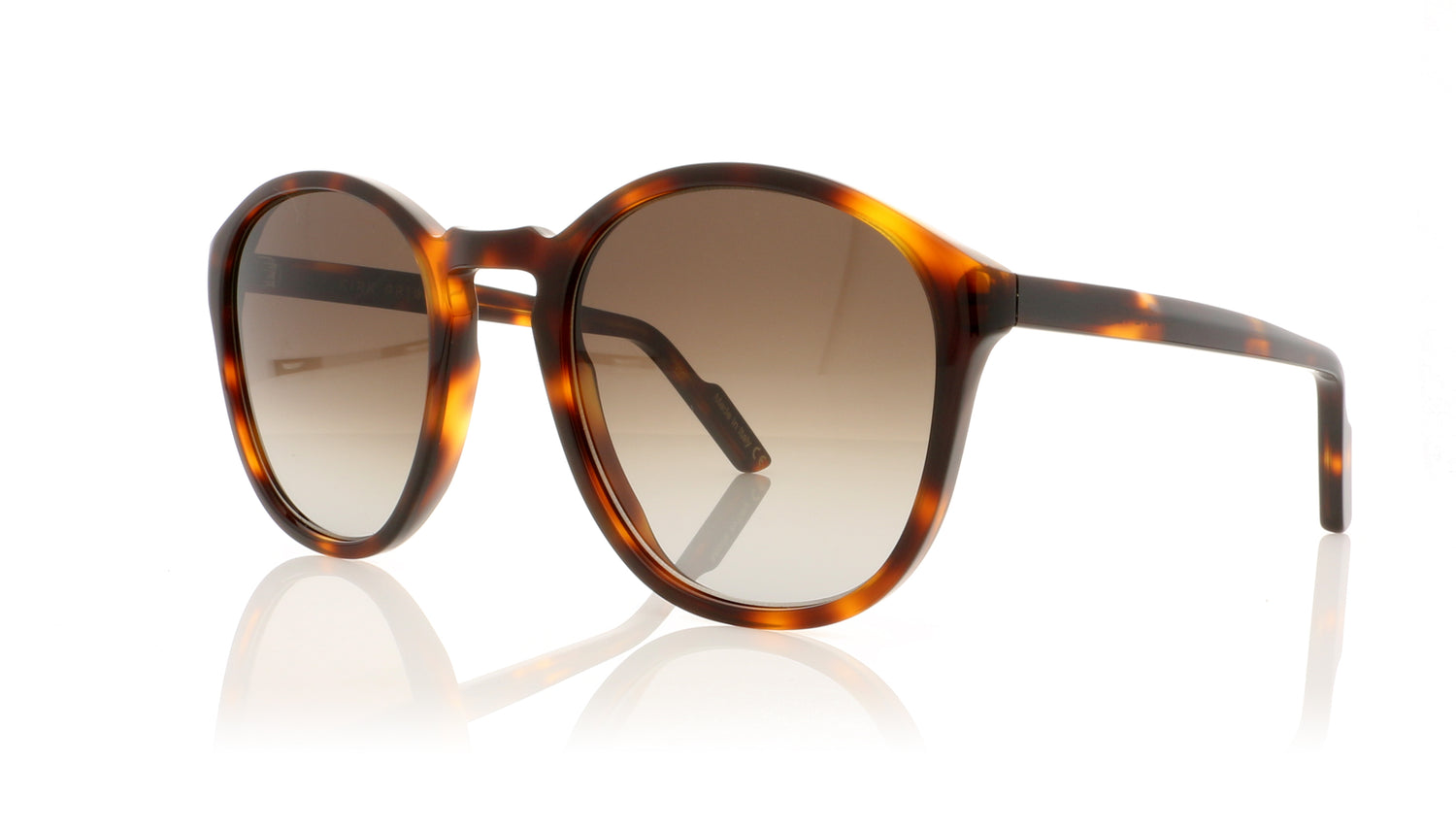 Kirk Originals E.Tautz Tenby TENMAS Mayfair Tortoiseshell Sunglasses - Angle
