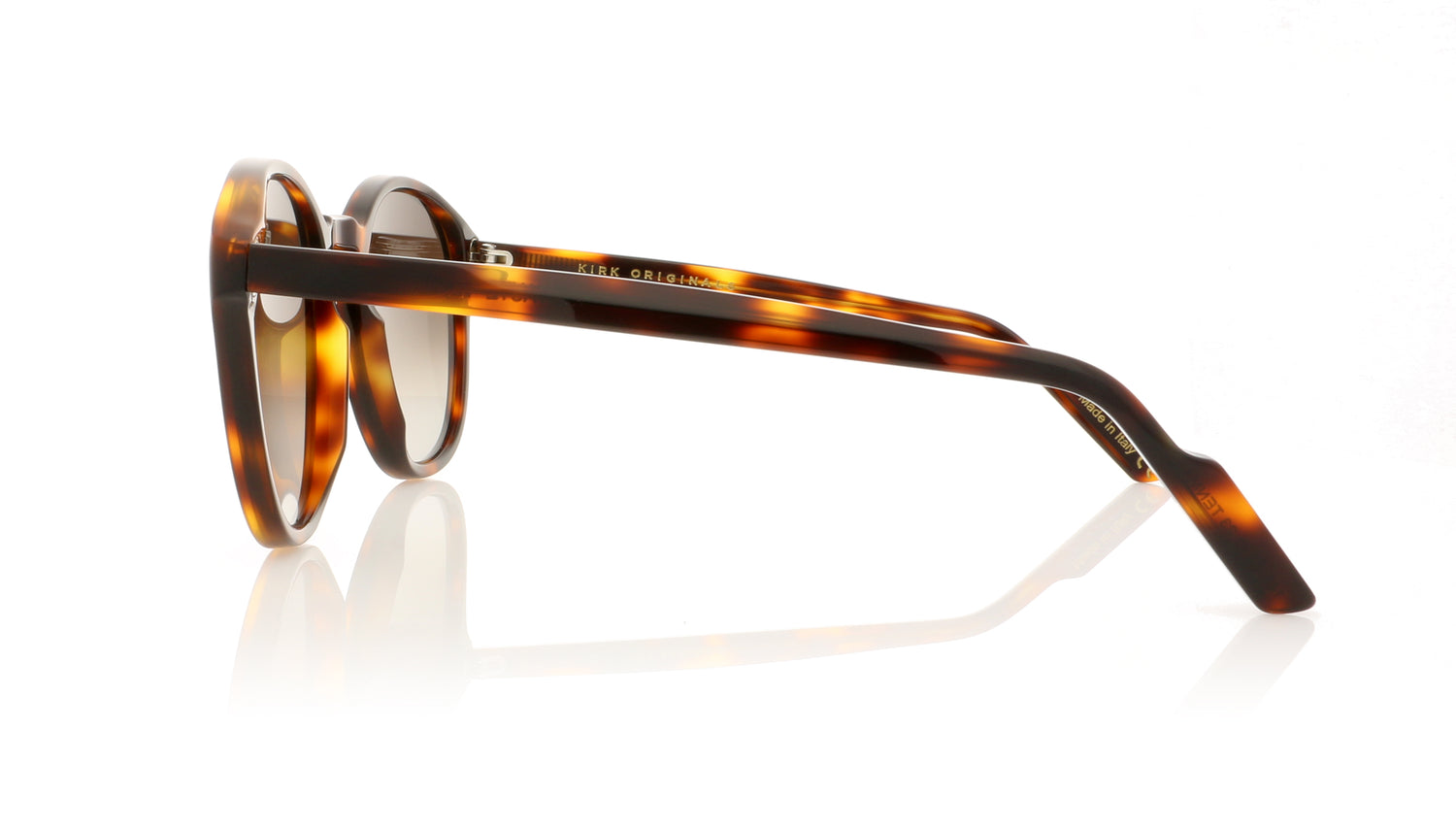 Kirk Originals E.Tautz Tenby TENMAS Mayfair Tortoiseshell Sunglasses - Side
