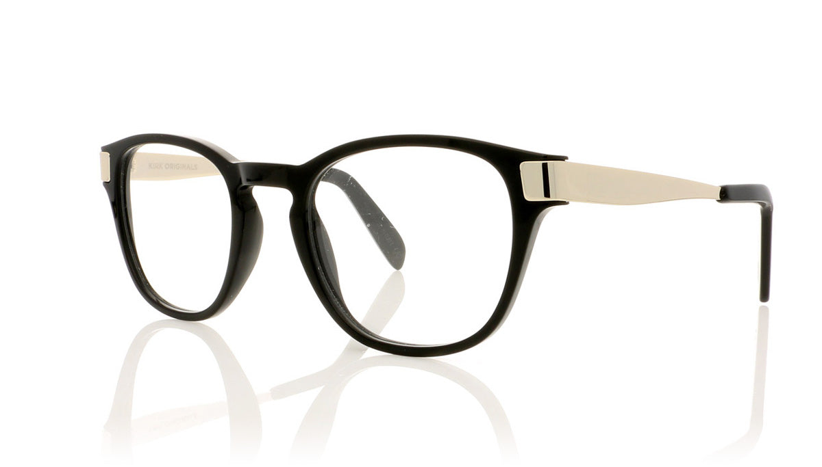 Kirk Originals Genoa A10CG Jet Champagne Gold Glasses - Angle