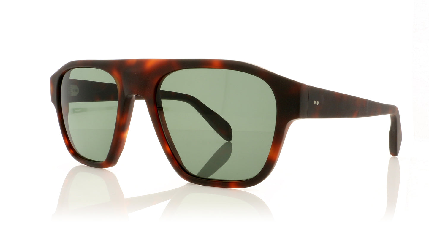 Kirk Originals Portofino MHG15p Matte havana Sunglasses - Angle