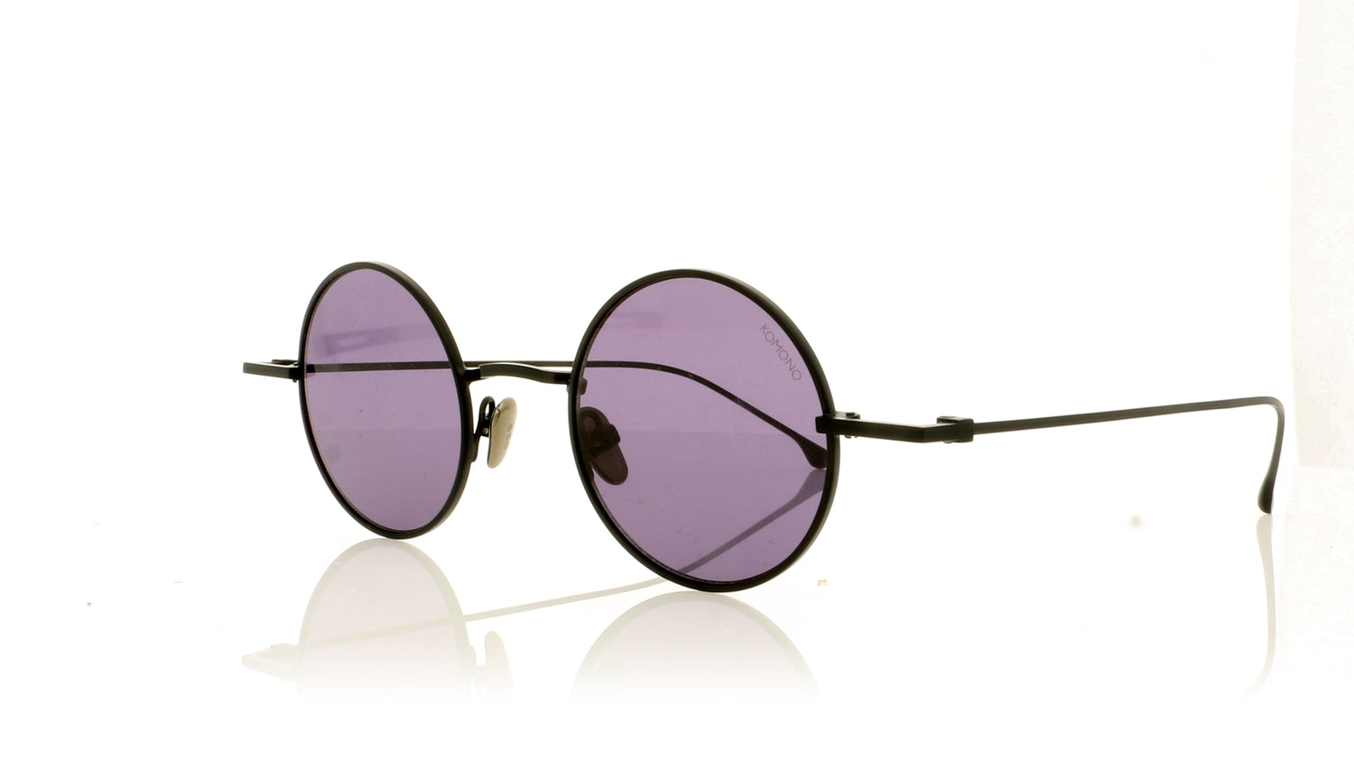 KOMONO The Eli DPRPLE Deep Purple Sunglasses - Angle