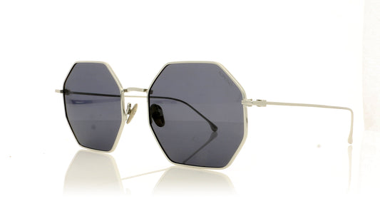 KOMONO The Jane SS Silver Smoke Sunglasses - Angle