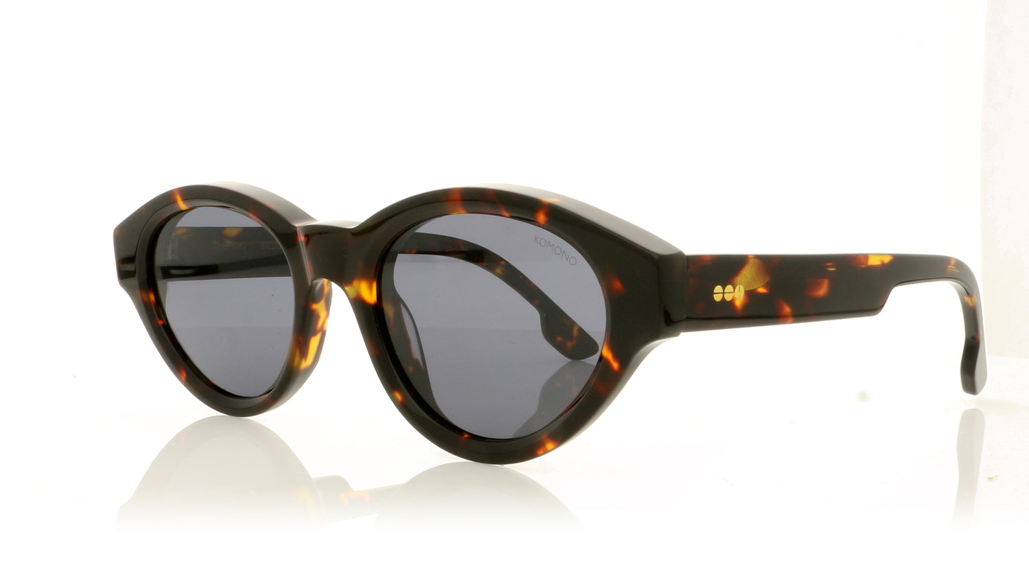 KOMONO The Kiki TRT Tortoise Sunglasses - Angle