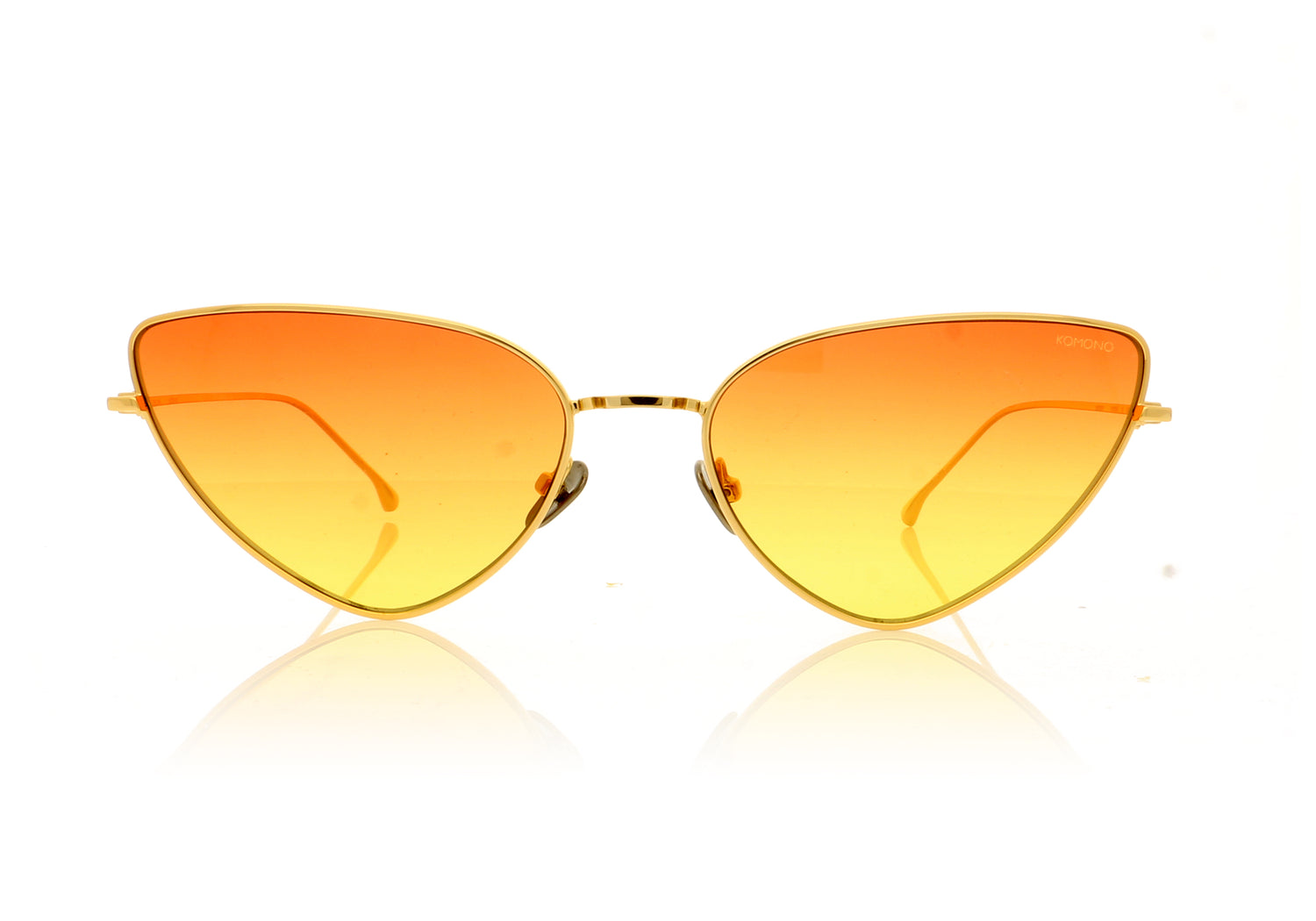 KOMONO The Ona GLD Gold Sunglasses - Front