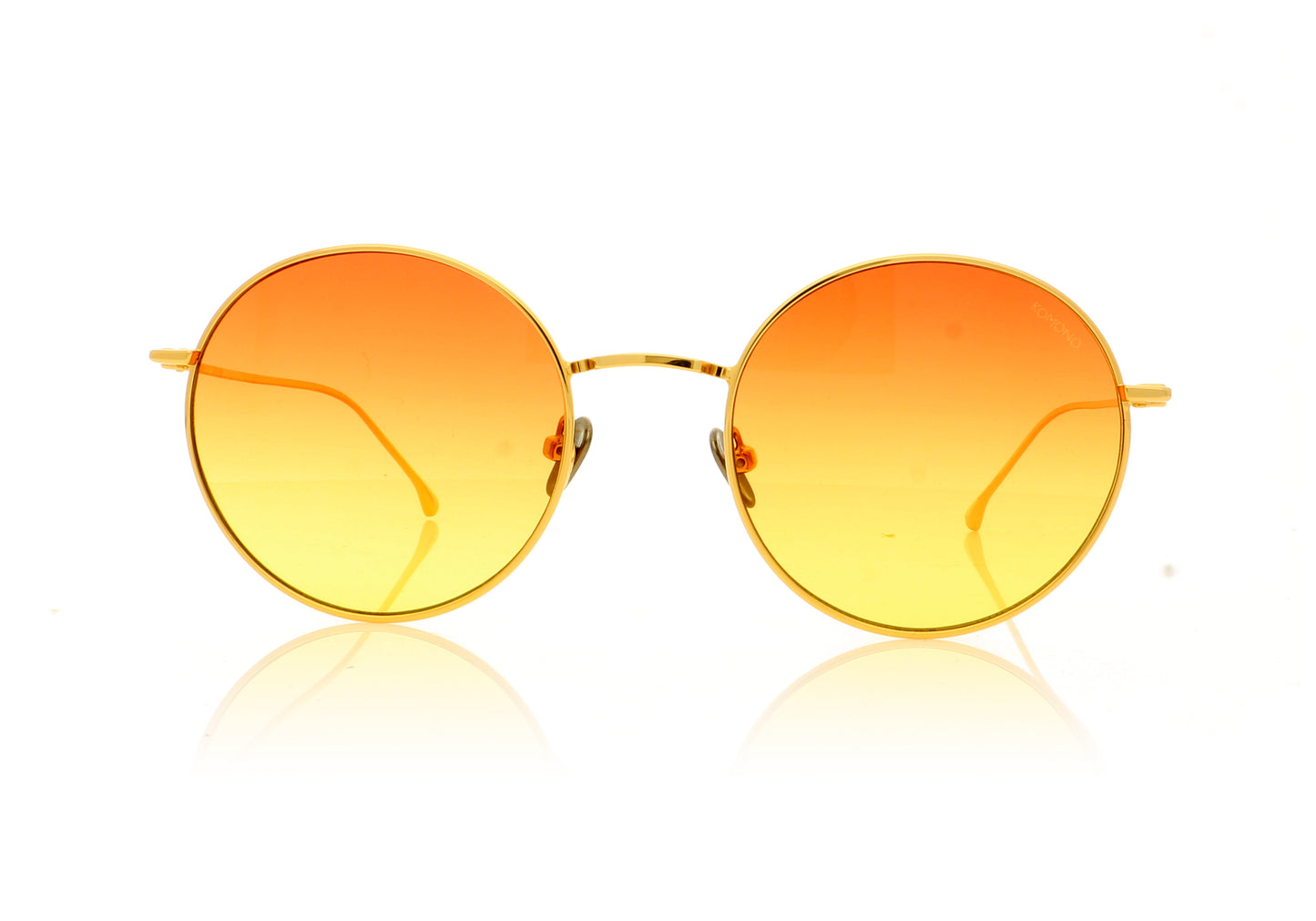 KOMONO The Yoko S5054 GLD Gold Sunglasses - Front