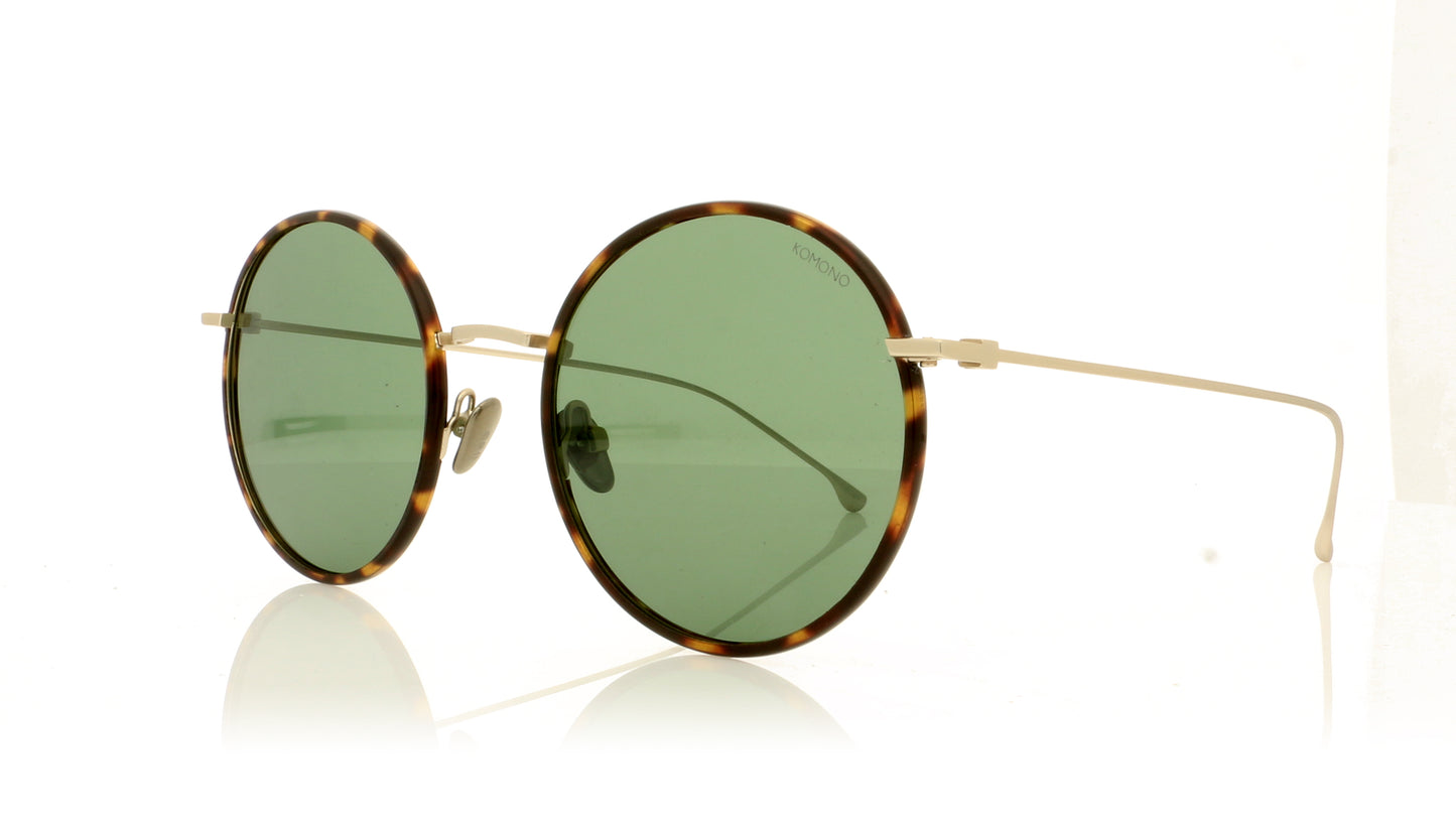 KOMONO Yoko S5055 Havana Sunglasses - Angle
