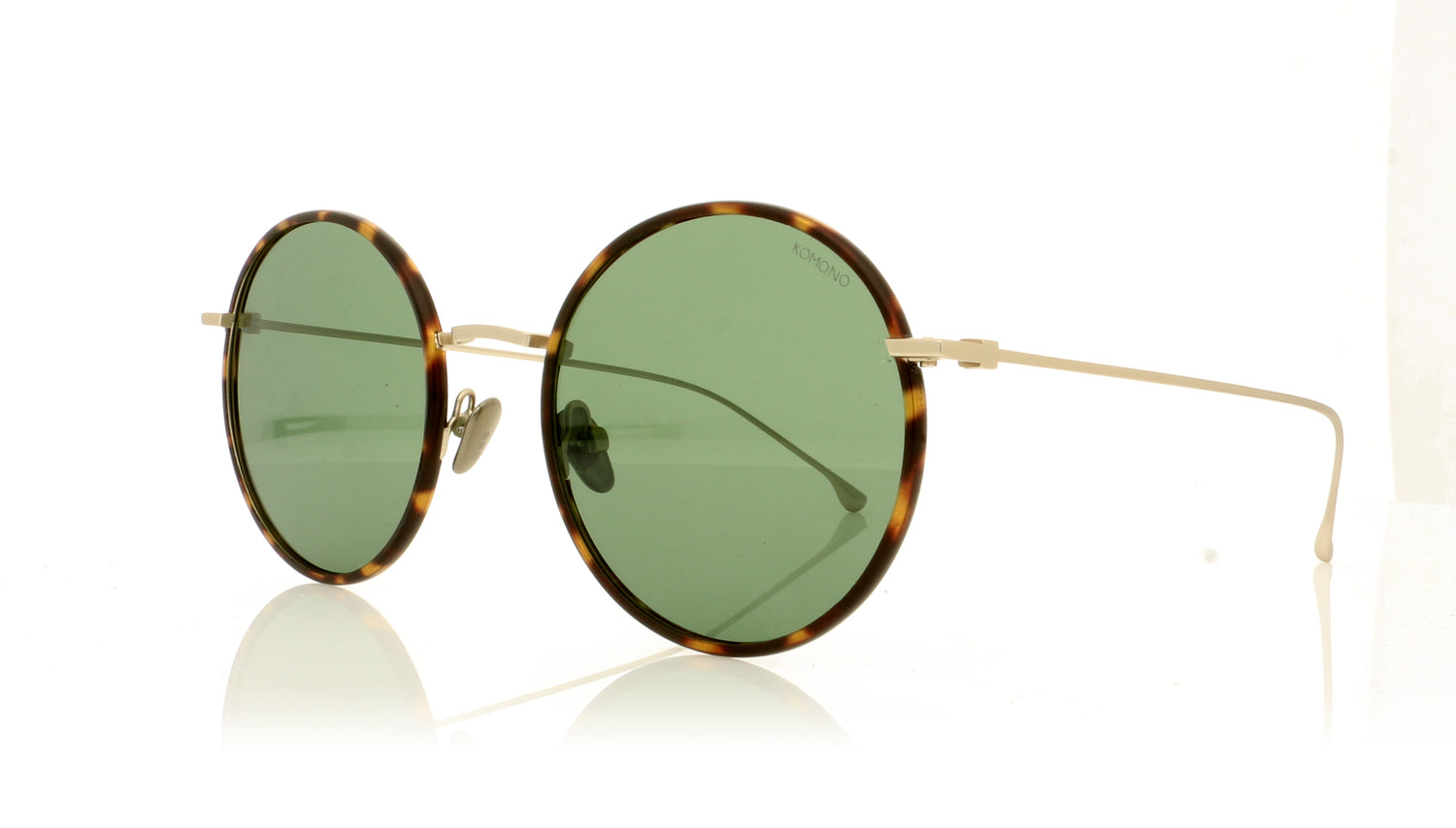 KOMONO Yoko S5055 Havana Sunglasses - Angle