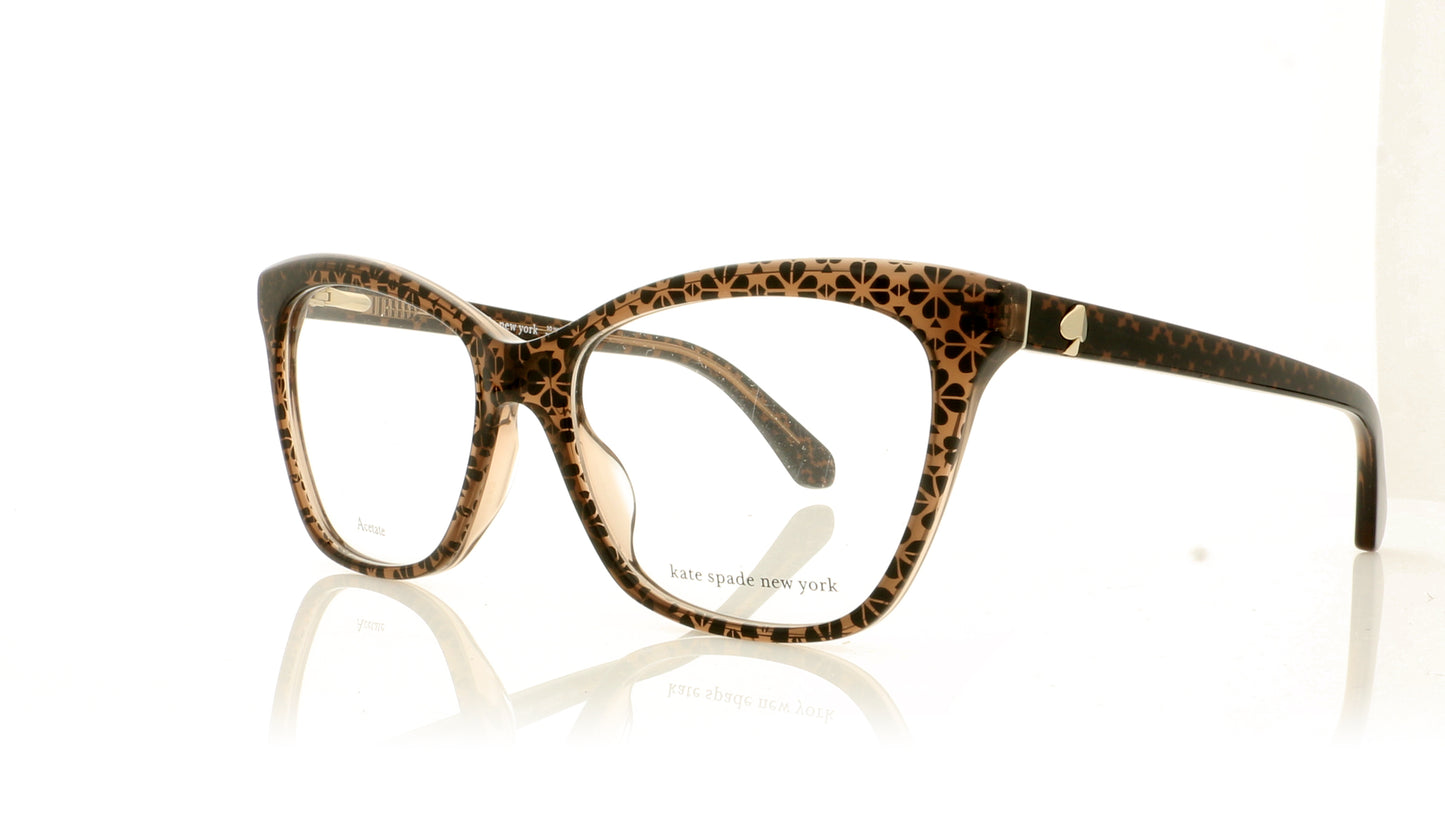 Kate Spade ADRIA FL4 Crystal Brown Glasses - Angle