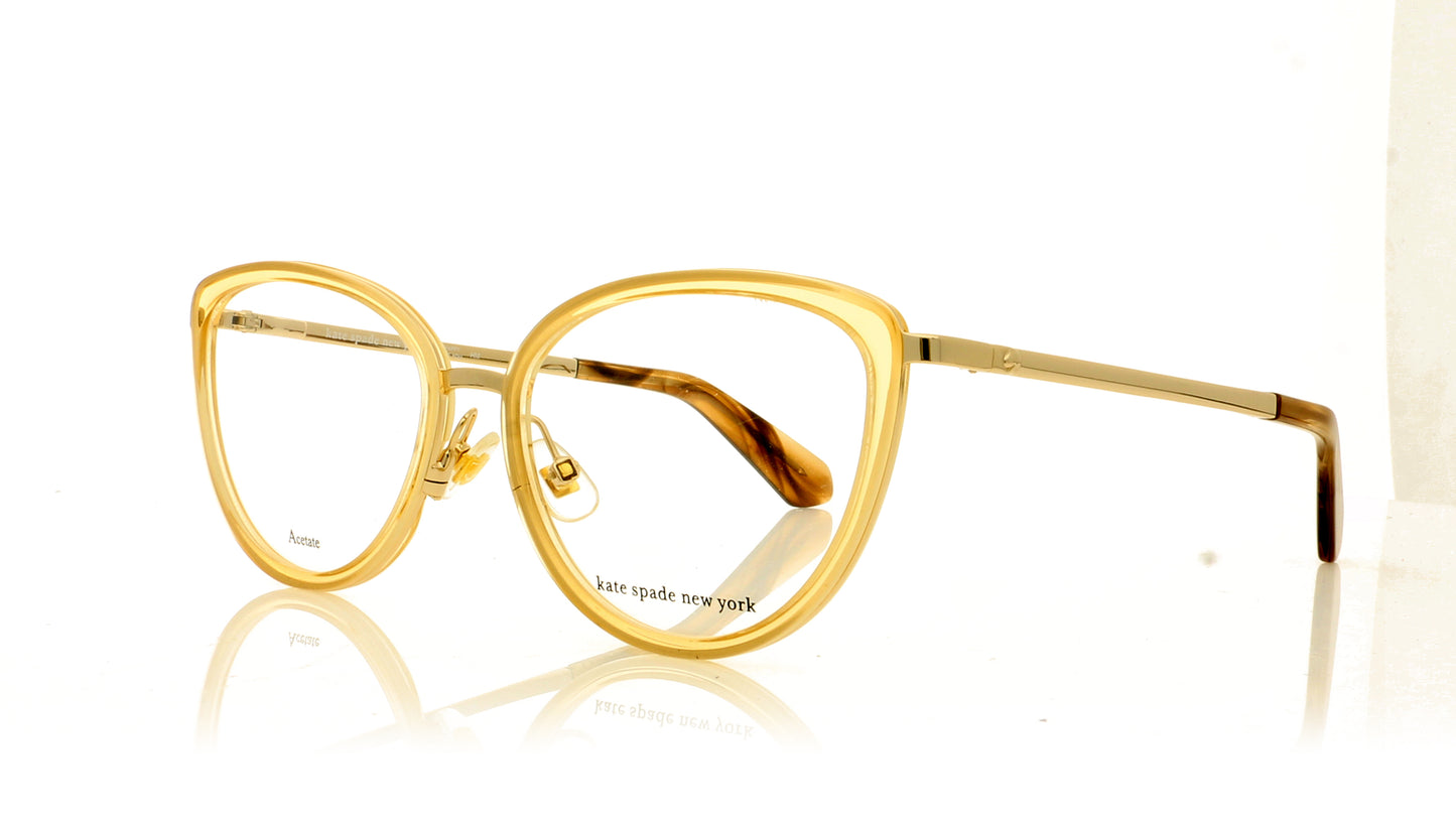 Kate Spade AUDRI/G 2T3 Crystal Beige Glasses - Angle
