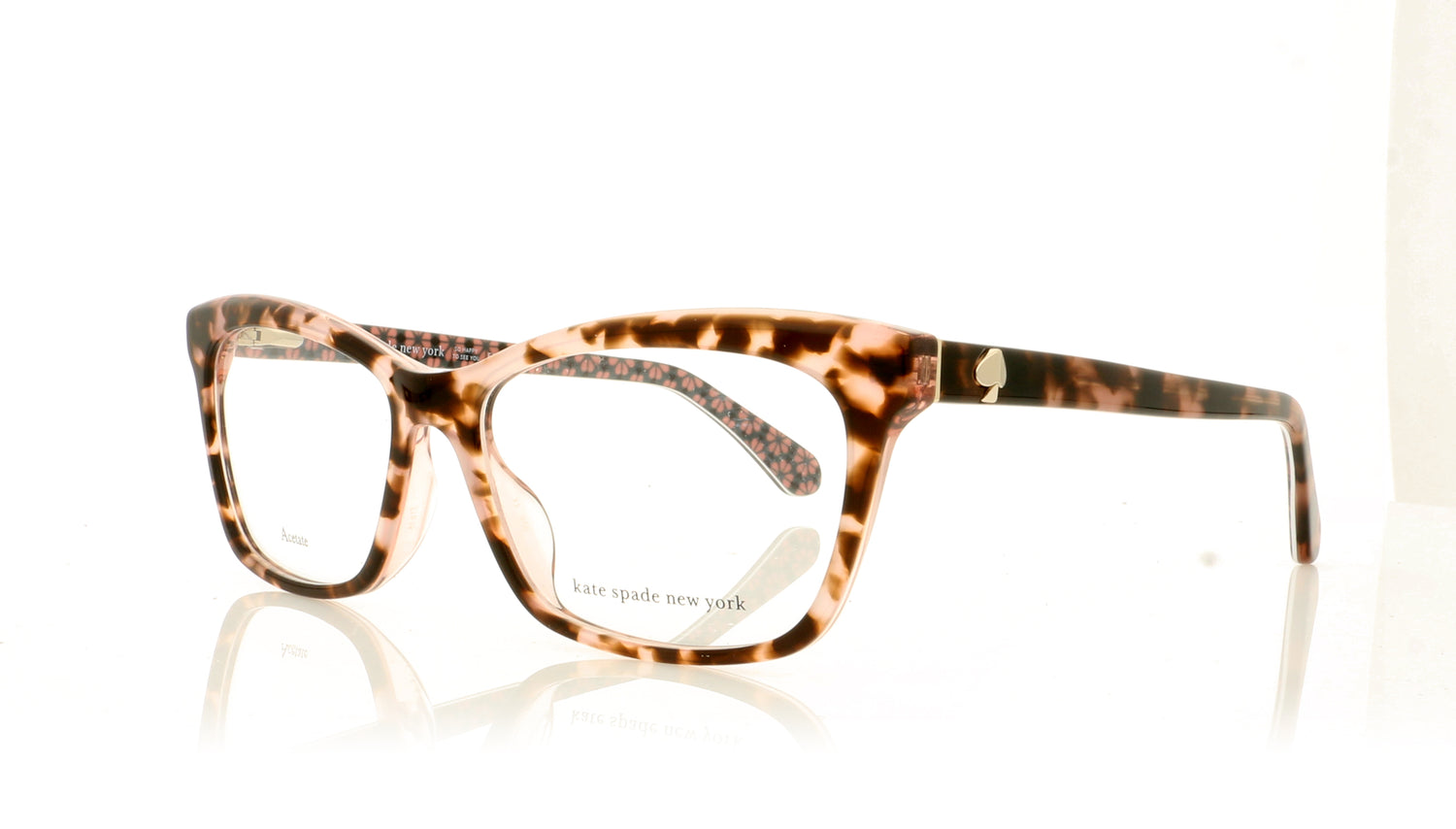 Kate Spade CARDEA OT4 Havana Pink Glasses - Angle