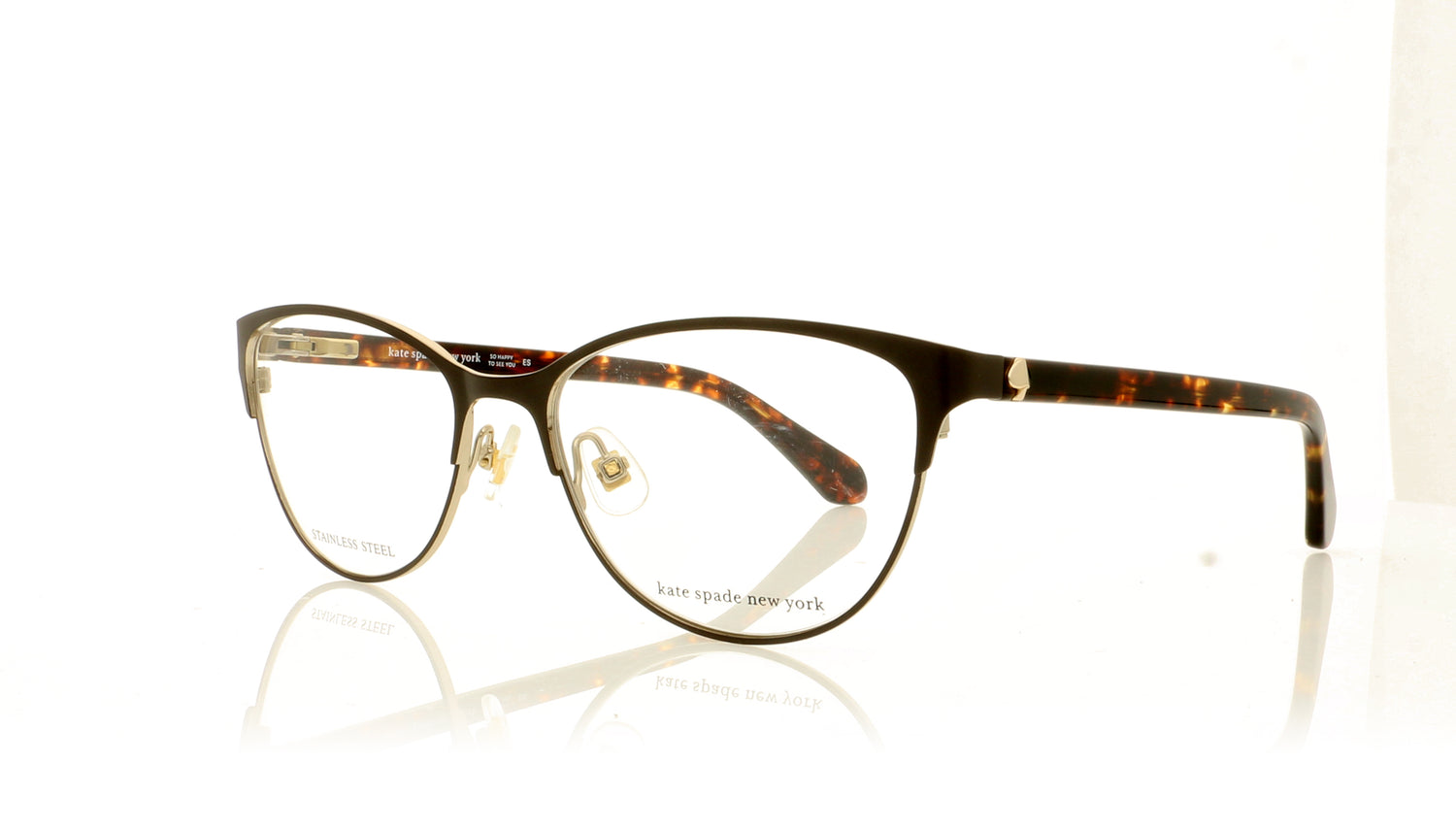 Kate Spade HADLEE 86 Dark Havana Glasses - Angle