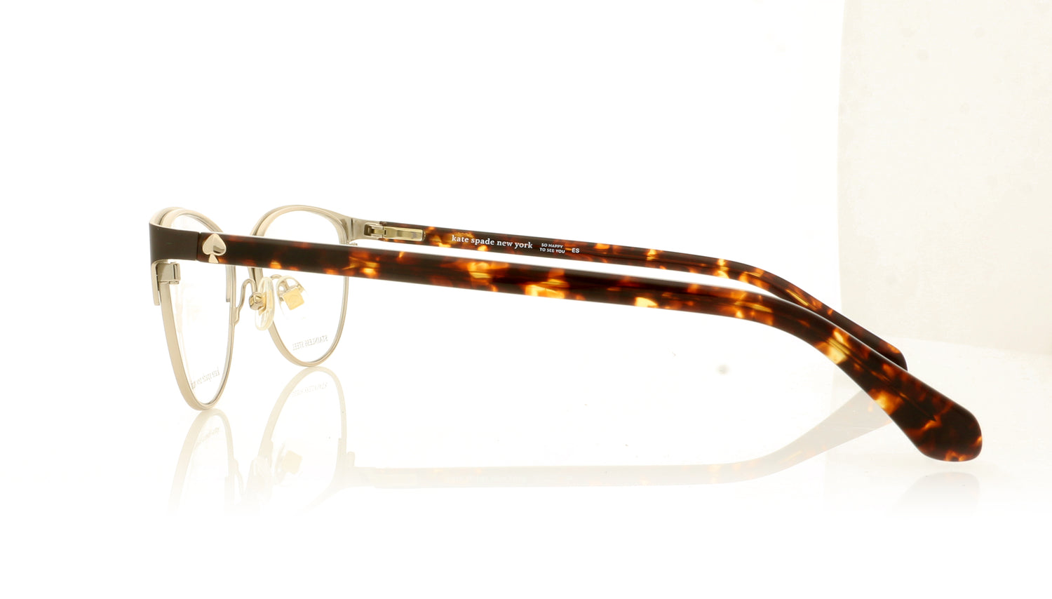 Kate Spade HADLEE 86 Dark Havana Glasses - Side