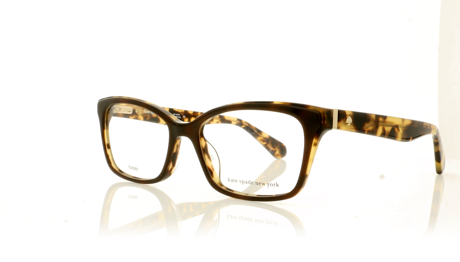 Kate Spade JERI WR9 Brown Havana Glasses - Angle