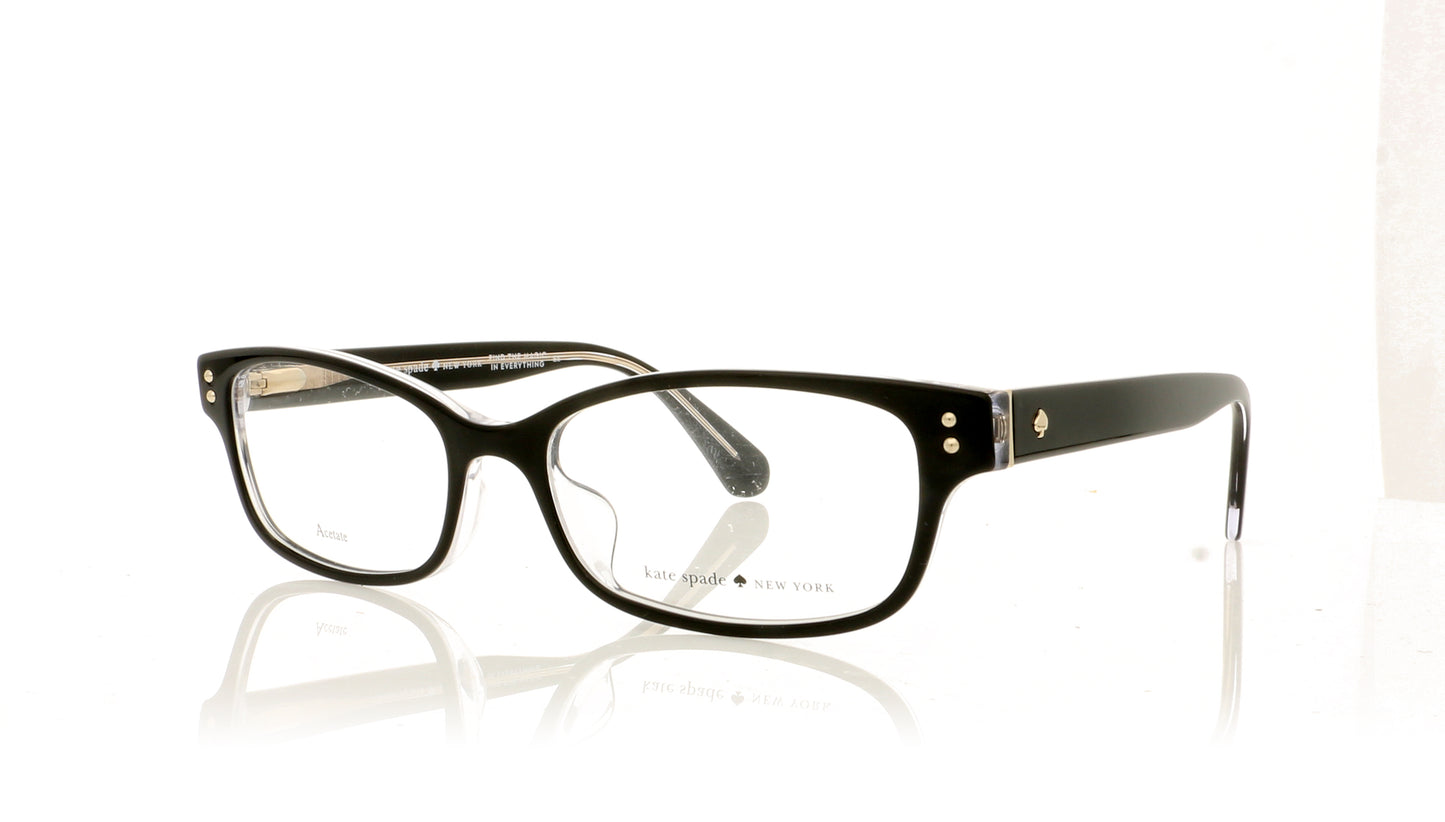 Kate Spade LUCYANN2 807 Black Glasses - Angle