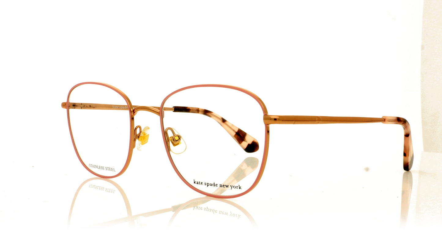 Kate Spade MAKENSIE 0T4 Havana Pink Glasses - Angle