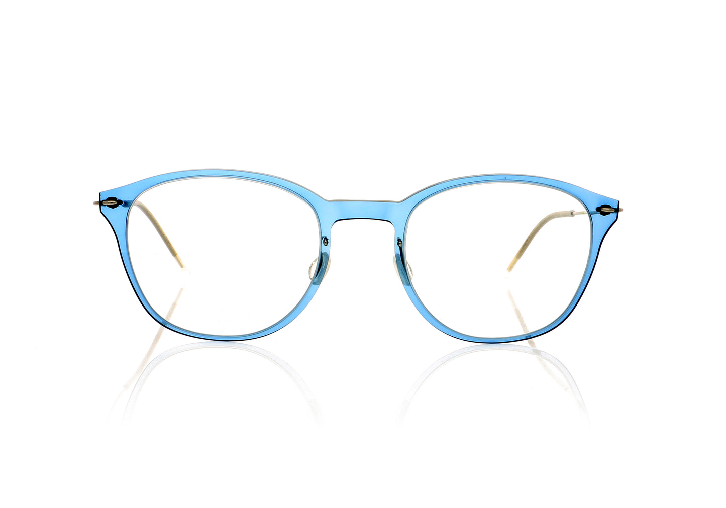 Lindberg n.o.w.titanium 6506 C08-P10 Blue transparent Glasses - Front