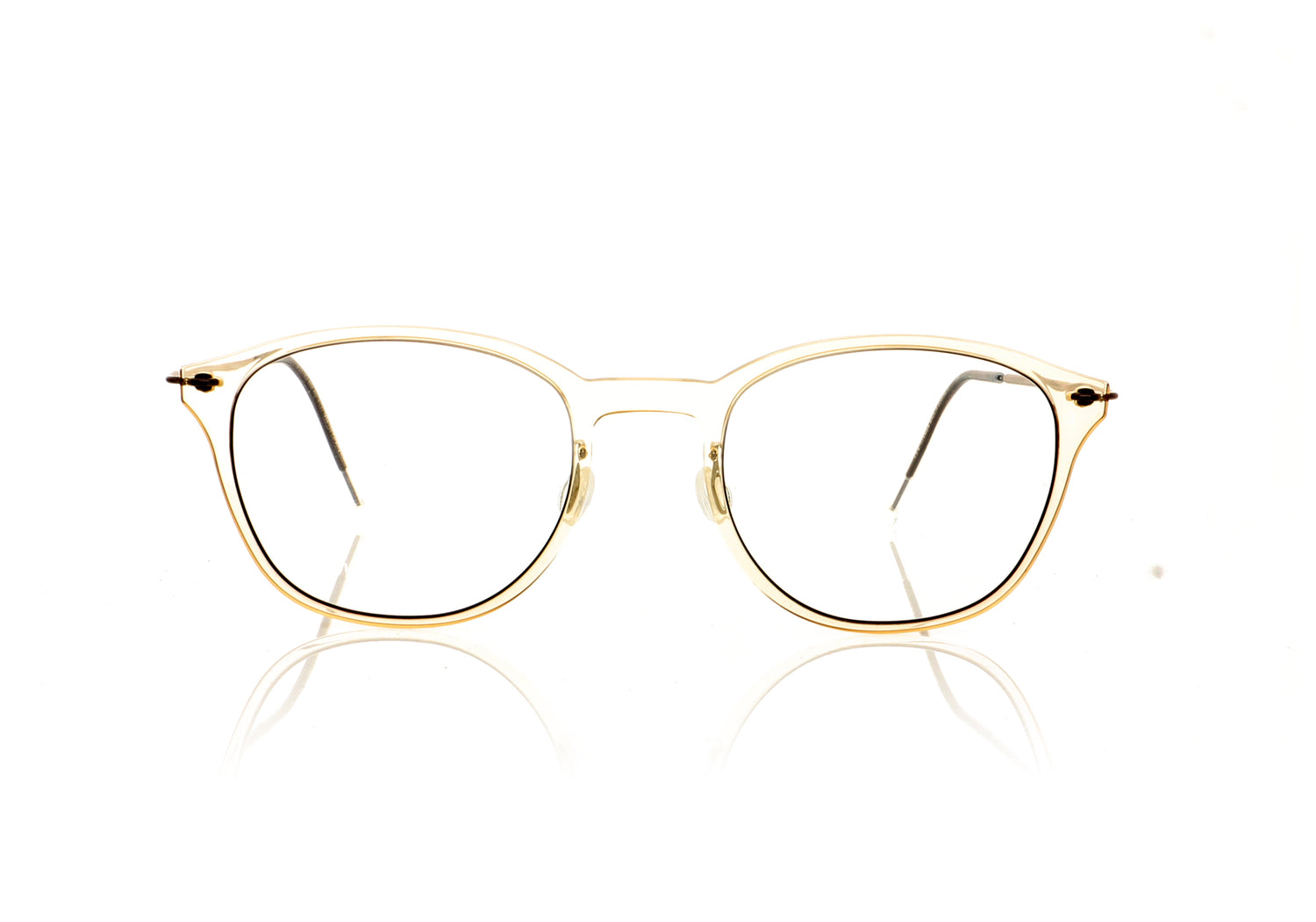 Lindberg n.o.w 6506 T804 C21 PU14 Clear Brown Glasses - Front