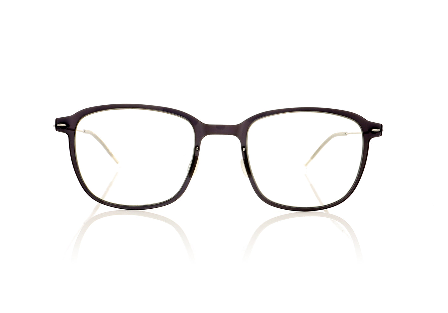 Lindberg n.o.w. titanium 6510 C06/10 Black with silver temples Glasses - Front