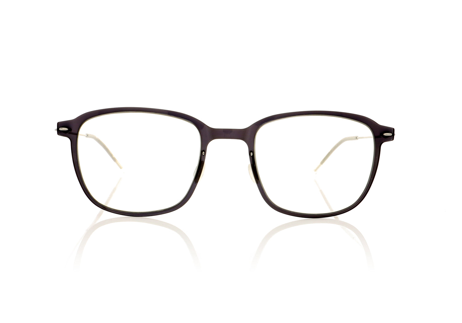 Lindberg n.o.w. titanium 6510 C06/10 Black with silver temples Glasses - Front