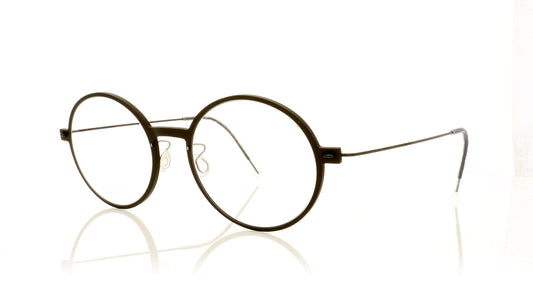 Lindberg n.o.w. titanium 6523 D17-TPU9 Matt Brown Glasses - Angle