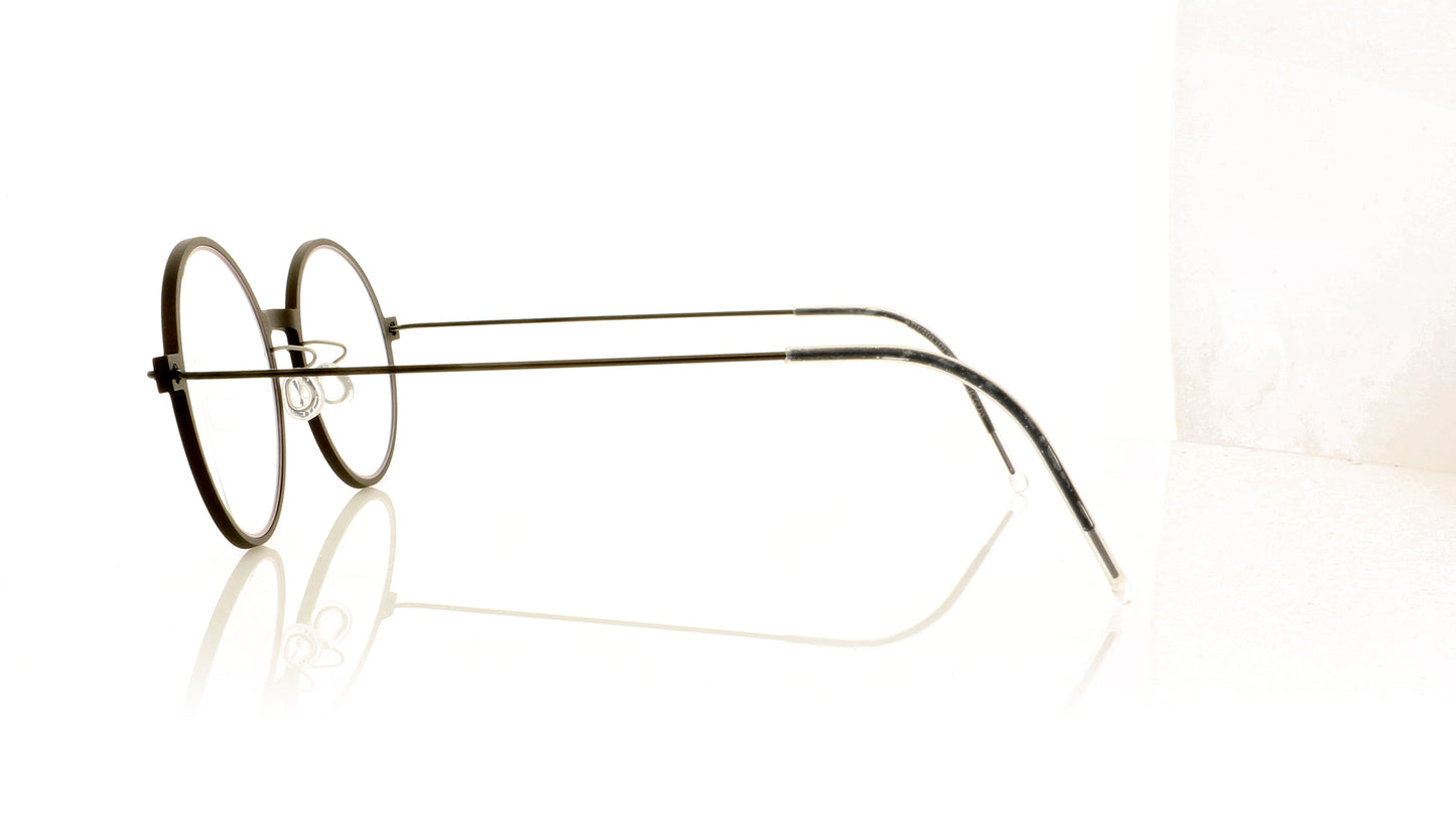 Lindberg n.o.w. titanium 6523 D17-TPU9 Matt Brown Glasses - Side