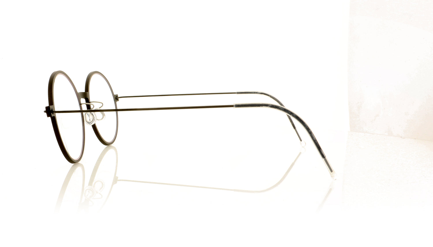 Lindberg n.o.w. titanium 6523 D17-TPU9 Matt Brown Glasses - Side