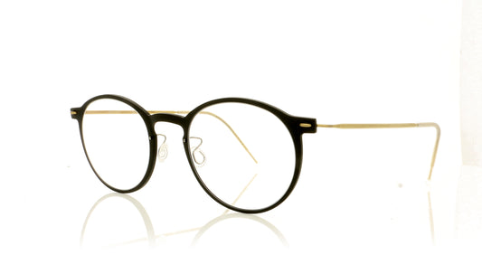 Lindberg n.o.w 6541 D16 GT Brown Gold Glasses - Angle