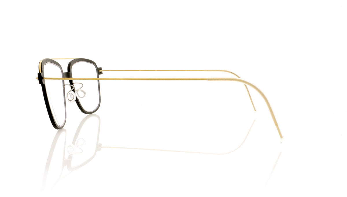 Lindberg n.o.w.titanium 6546 D16/GT Matt Dark Black  Glasses - Side