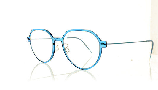 Lindberg n.o.w 6582 P25 Blue Glasses - Angle