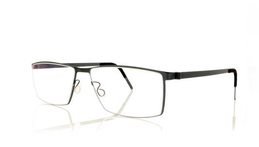 Lindberg 9519 PU16 Temple 407 Silver Glasses - Angle