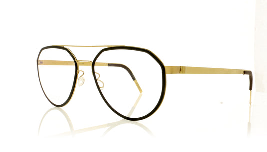Lindberg Strip 9745 GT K24 Gold Glasses - Angle
