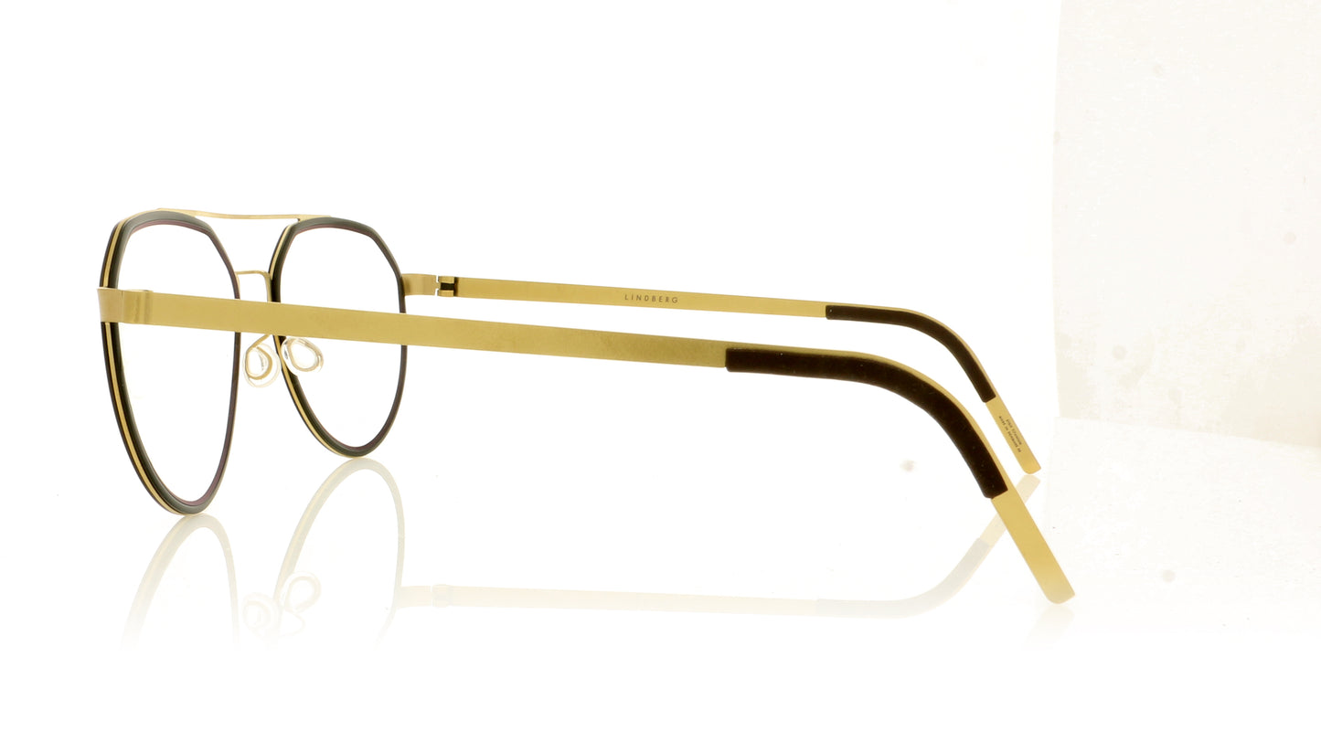 Lindberg Strip 9745 GT K24 Gold Glasses - Side
