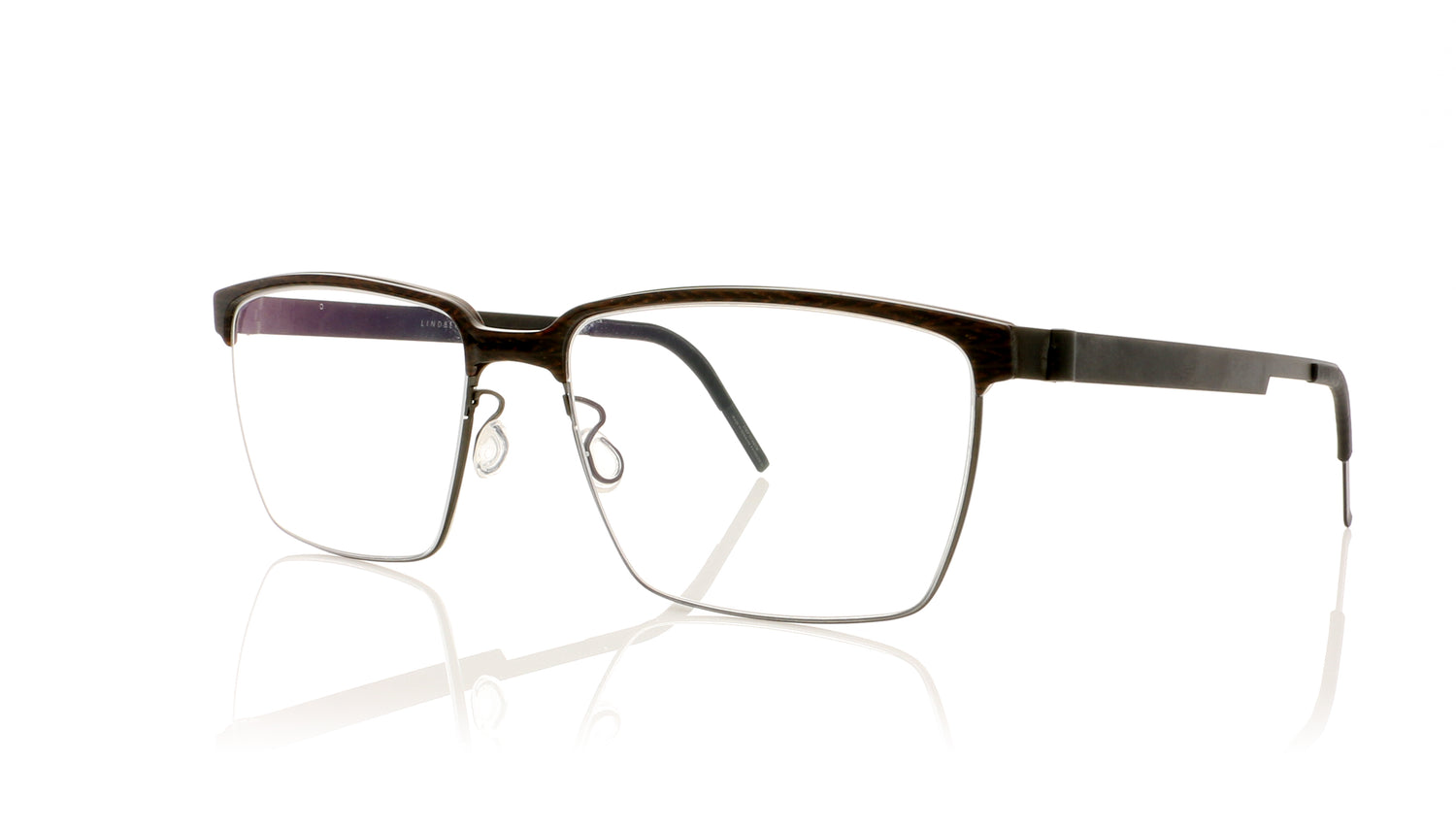 Lindberg Strip 9806 K132/05/T407 Textured Brown Glasses - Angle