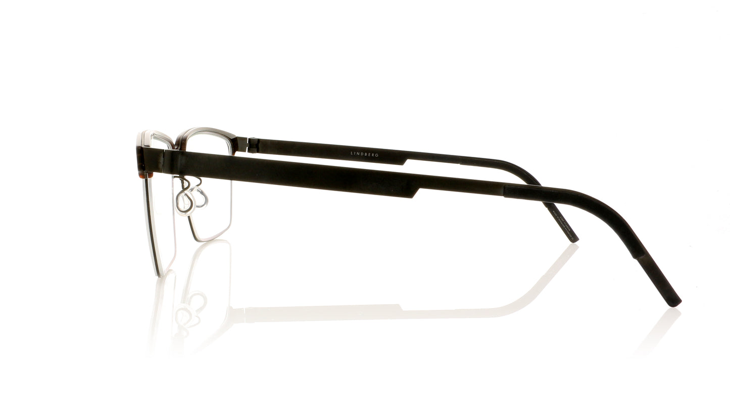 Lindberg Strip 9806 K132/05/T407 Textured Brown Glasses - Side