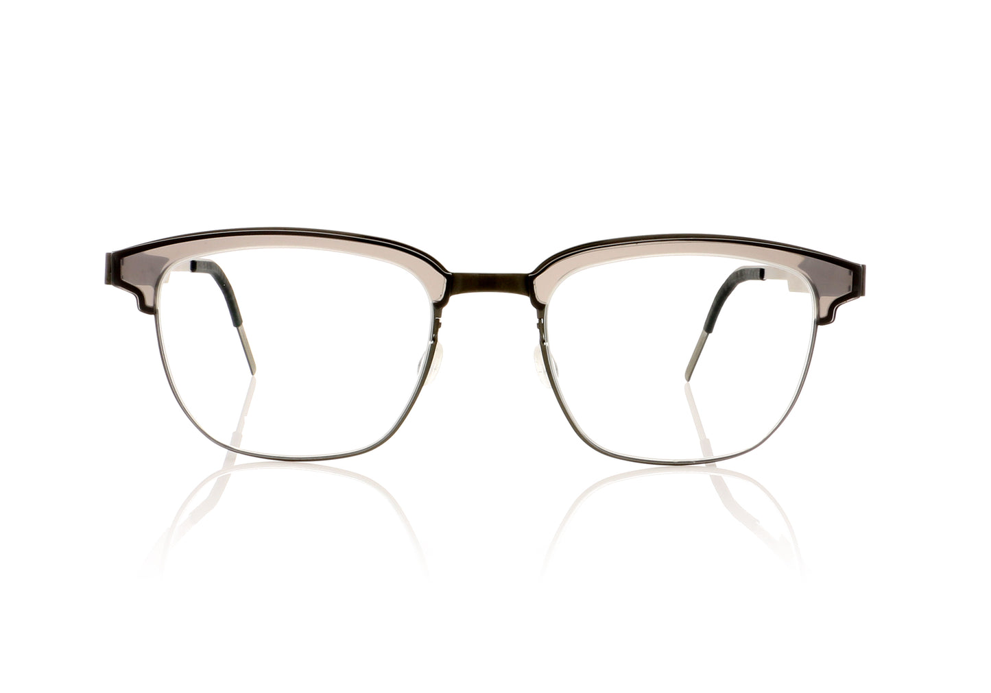 Lindberg Strip  9824 K139/PU9-T406 Clear Grey Glasses - Front