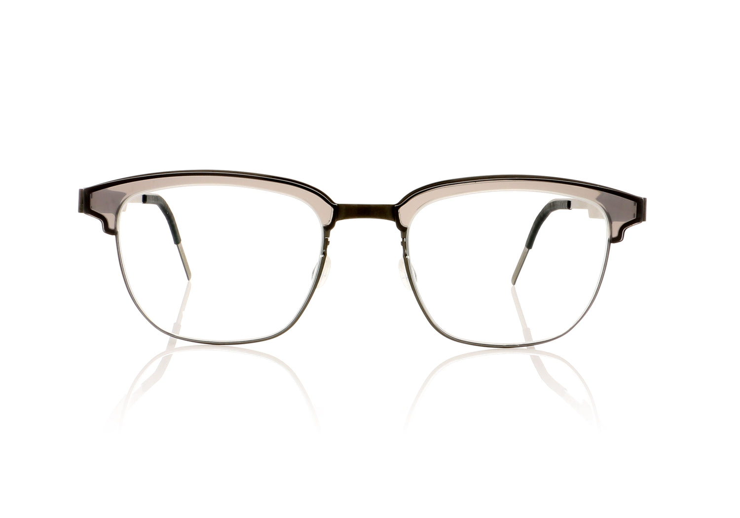 Lindberg Strip  9824 K139/PU9-T406 Clear Grey Glasses - Front