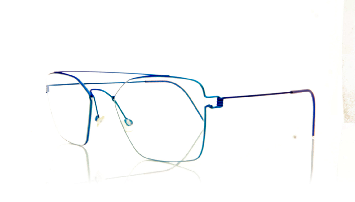 Lindberg Air Rim Mark 80 Blue 80 Glasses - Angle