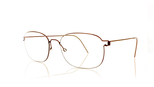 Lindberg Air Rim Mars U12 Brown Glasses - Angle