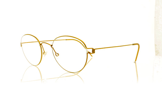 Lindberg Air Rim Bo PGT Gold Glasses - Angle