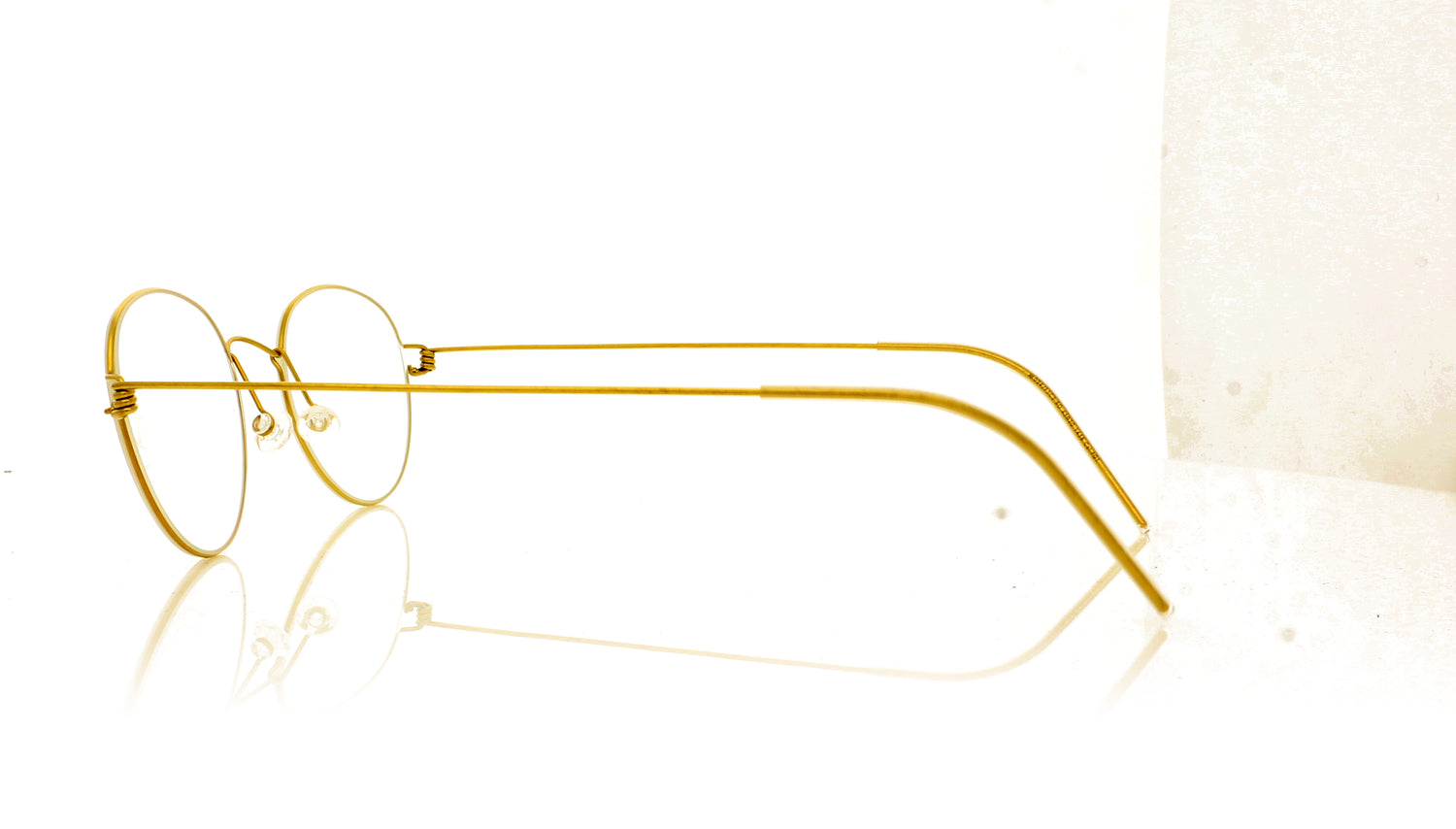 Lindberg Air Rim Bo PGT Gold Glasses - Side
