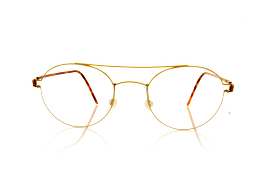 Lindberg Air Rim Bruce K25/GT Gold Glasses - Front