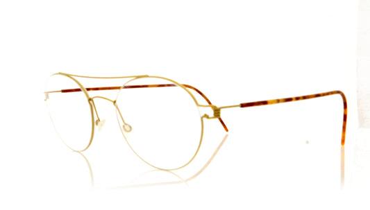 Lindberg Air Rim Bruce K25/GT Gold Glasses - Angle