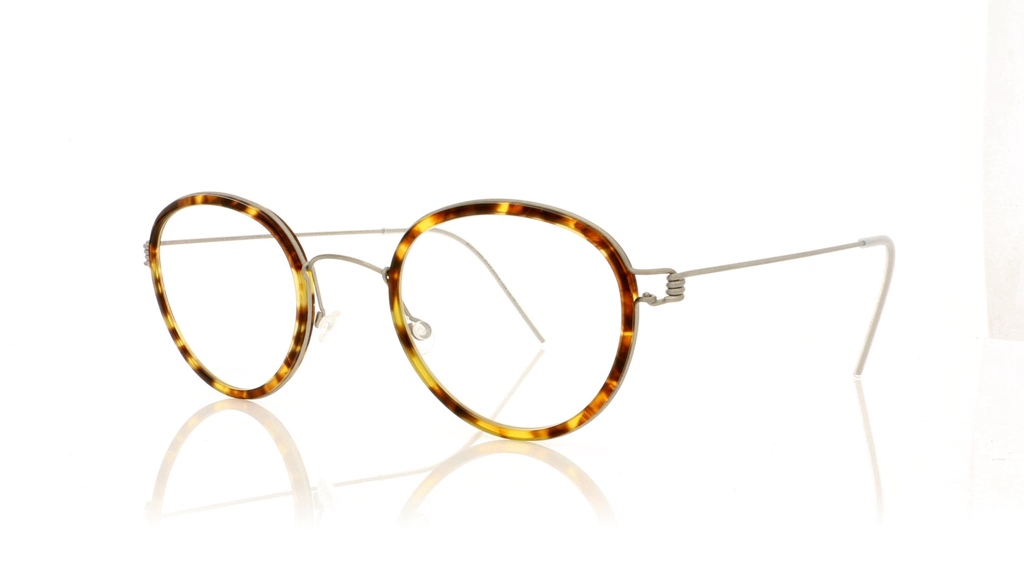Lindberg Air titanium rim Jackie 10-T10-K177 Tortoise Glasses - Angle