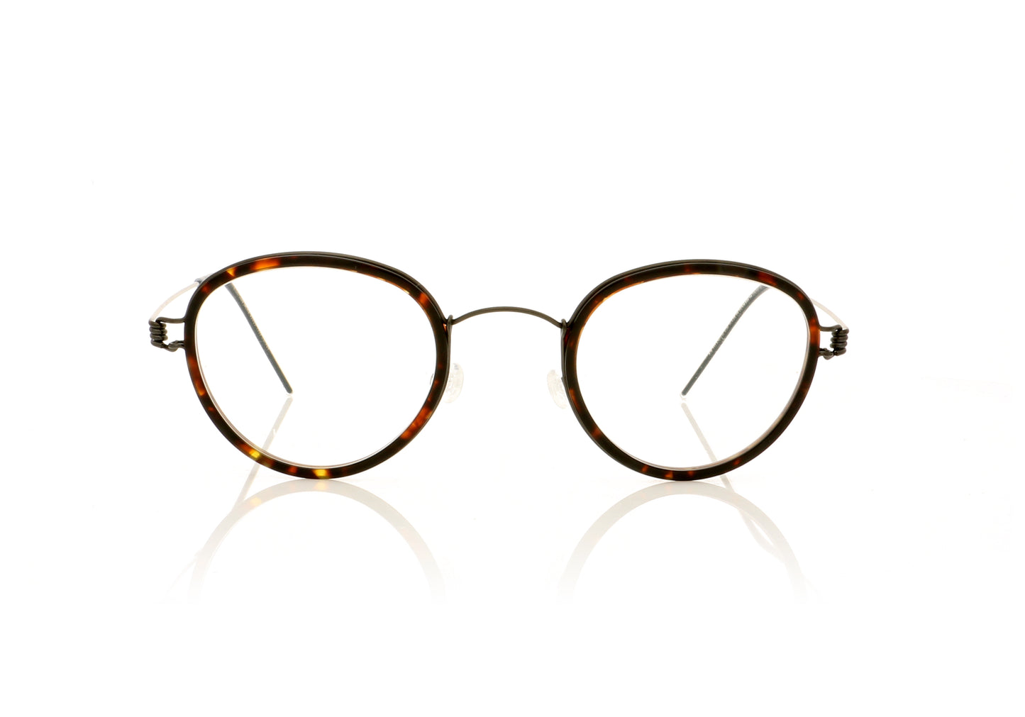 Lindberg Air titanium rim Jackie PU9-TPU9 Dark Havana Glasses - Front